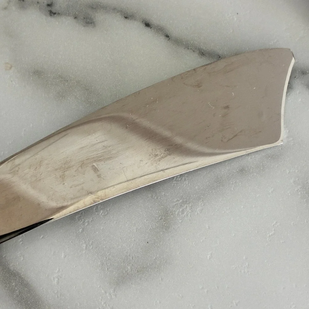Vtg Gottinghen 18/10 Stainless Steel Cake Server Knife Set 24K Gold Italy